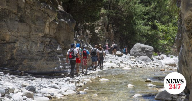 Επιχείρηση διάσωσης μοναχού στο φαράγγι της Σαμαριάς