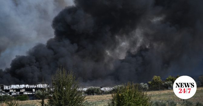 Οριοθετήθηκε η φωτιά στην Τανάγρα