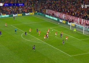 UCL: Γαλατάσαραϊ – Μπαρτσελόνα: Γυρίζει το ματς η Μπαρτσελόνα, το 1-2 με τον Φερμίν Λόπεθ (VID)