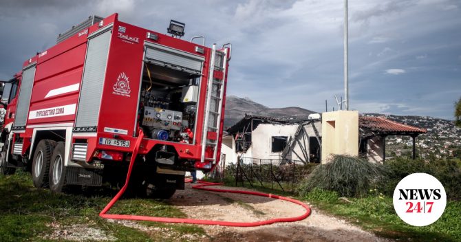 Σέρρες: Φωτιά σε μονοκατοικία – 85χρονη χωρίς τις αισθήσεις της