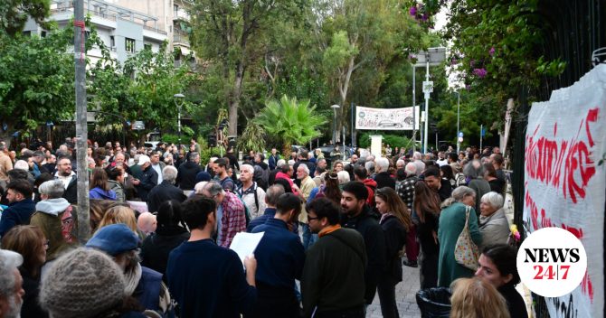 Κυψέλη: Διαμαρτυρία κατοίκων για τις ζημιές από το Μετρό – ”Δεν θα το πληρώσουμε με τις ζωές μας”