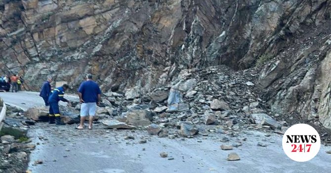 Κάρπαθος: Έκλεισε δρόμος μετά από κατολισθήσεις