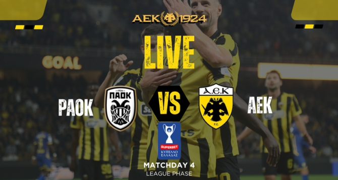 LIVE: ΠΑΟΚ – ΑΕΚ LIVE: ΠΑΟΚ – ΑΕΚ