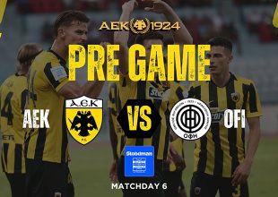 PRE GAME από την Allwyn Arena για το ΑΕΚ – ΟΦΗ