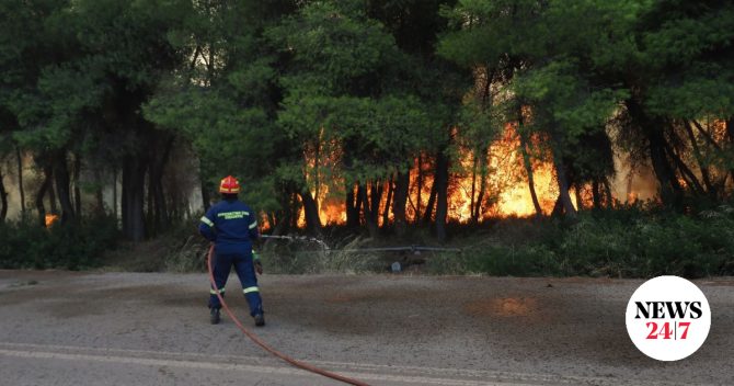 Φωτιά στην Κεφαλονιά – Μήνυμα 112 για εκκένωση τριών οικισμών