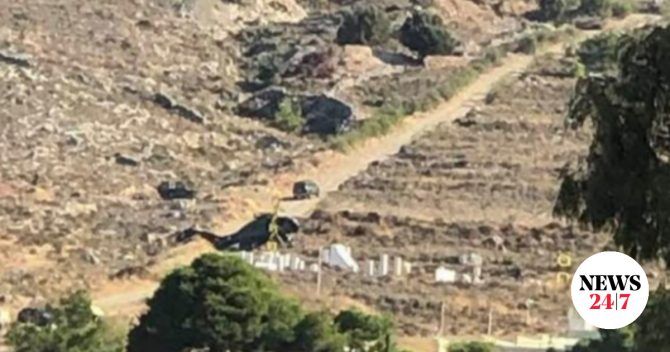 Βαριά προσγείωση στρατιωτικού ελικοπτέρου στην Κάλυμνο
