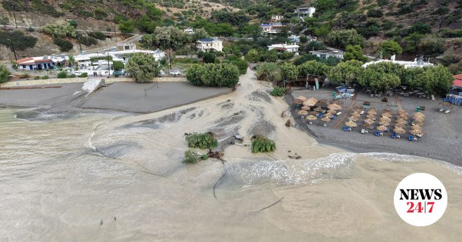 Κακοκαιρία στην Κρήτη: Θάλασσα και στεριά έγιναν ένα – Τεράστιες καταστροφές, νέο 112 για τις μετακινήσεις