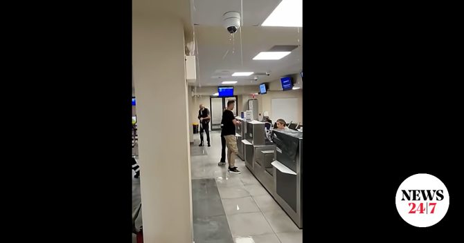 Πλημμύρισε το αεροδρόμιο της Χίου από τη βροχή